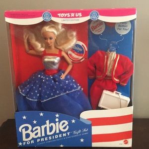 NIB 1991 Barbie for President. Limited edition